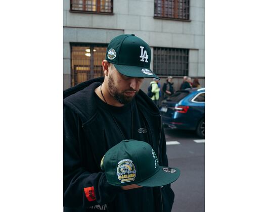 Kšiltovka New Era 9FIFTY MLB New Traditions Los Angeles Dodgers Dark Green / Graphite