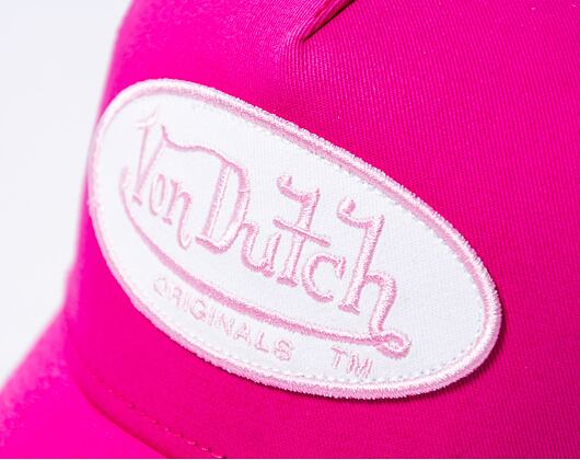 Kšiltovka Von Dutch Trucker Boston Cotton Twill Pink