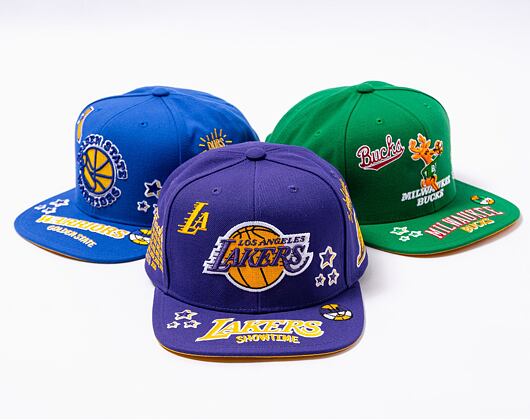 Kšiltovka Mitchell & Ness All Out Snapback NBA LOS ANGELES LAKERS Purple