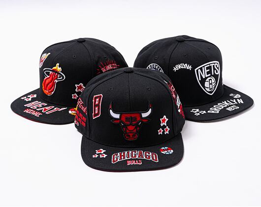 Kšiltovka Mitchell & Ness All Out Snapback NBA CHICAGO BULLS Black