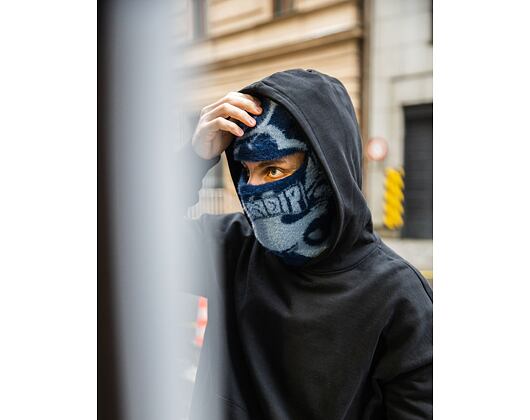 Kukla Rip N Dip Psychedelic Faux Mohair Balaclava (Dark Slate)