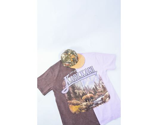 Triko Karl Kani Small Signature Washed Heavy Jersey Landscape Tee lt purple