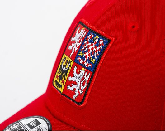 Dětská Kšiltovka New Era 9FORTY Kids National Team - Czech Republic Scarlet