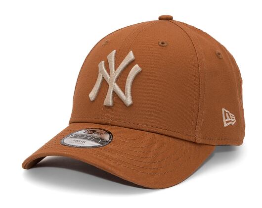 Dětská kšiltovka New Era 9FORTY Kids MLB League Essential New York Yankees Caramel Brown / Stone