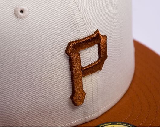 Kšiltovka New Era 59FIFTY MLB White Crown Pittsburgh Pirates Cooperstown Off White / Caramel Brown