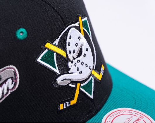 Kšiltovka Mitchell & Ness Overbite Pro Snapback Vntg Anaheim Ducks Black