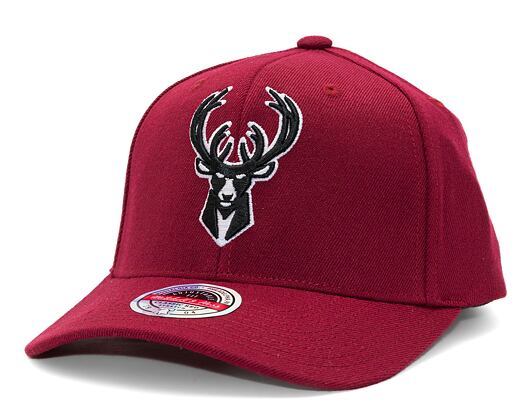 Kšiltovka Mitchell & Ness Burgundy Classic Red Milwaukee Bucks