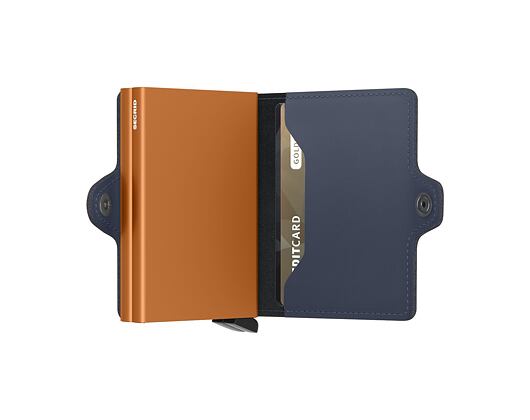 Peněženka Secrid Twinwallet Matte Night Blue & Orange