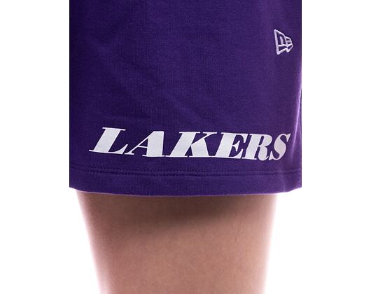 Dámské Kraťasy New Era NBA Team Logo Shorts Los Angeles Lakers - Purple / Gold