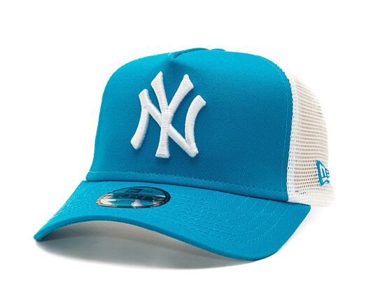 Dětská kšiltovka New Era 9FORTY Kids A-Frame Trucker MLB New York Yankees - Sunwash Blue / White