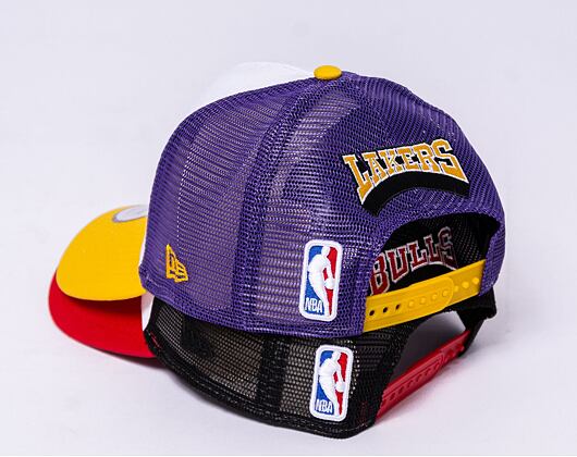 Kšiltovka New Era 9FORTY A-Frame Trucker NBA Los Angeles Lakers - Yellow / Purple