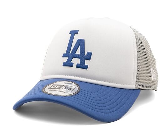 Kšiltovka New Era 9FORTY A-Frame Trucker MLB Logo Trucker Los Angeles Dodgers - Dark Royal / Graphit