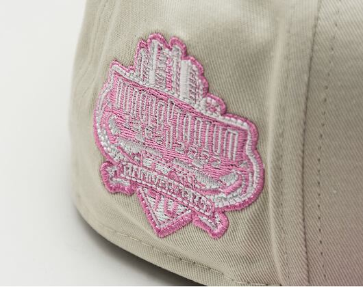 Kšiltovka New Era 59FIFTY MLB White Crown Los Angeles Dodgers Cooperstown Off White / Fondant Pink