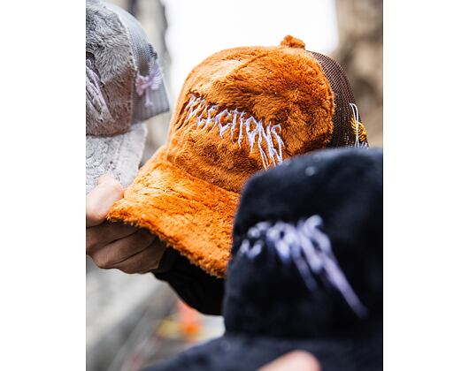 Kšiltovka Reflection Luxury Fuzzy Trucker Teddy Bear Brown