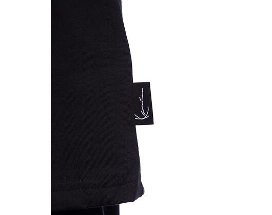 Triko Karl Kani - Woven Signature Chrome Logo Crop Tee - black