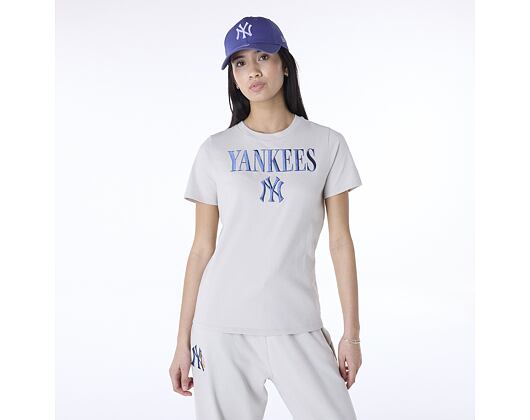 Dámské Triko New Era - MLB Graphic Tee - NY Yankees - Stone
