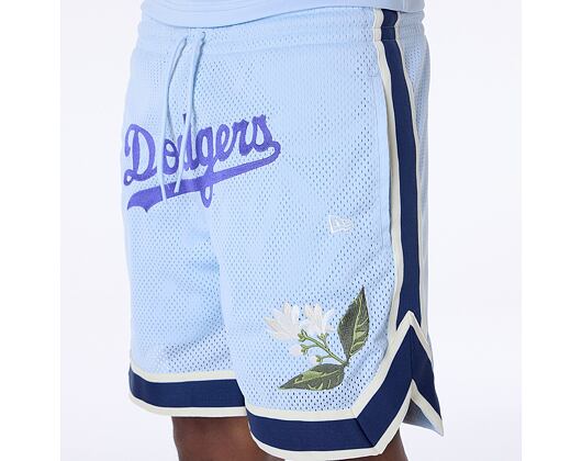 Kraťasy New Era - MLB Floral Mesh - LA Dodgers - Pastel Blue