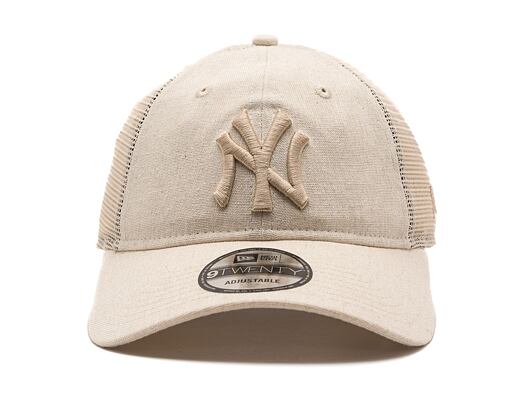 Kšiltovka New Era - MLB Linen 9TWENTY - NY Yankees - Stone