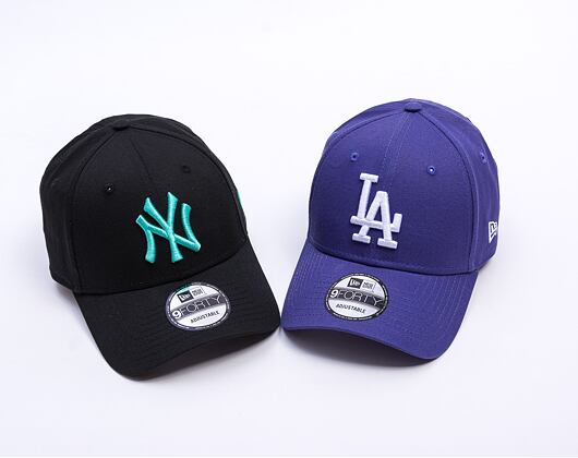 Kšiltovka New Era - MLB League Essential 9FORTY - NY Yankees - Black / Teal