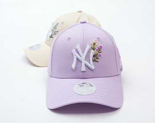 Dámská Kšiltovka New Era - MLB Floral Icon 9FORTY - NY Yankees - Lila