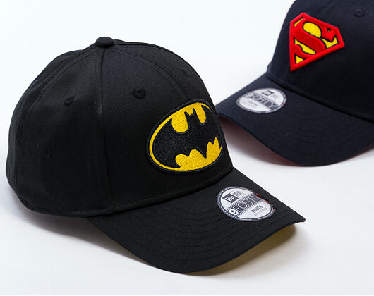 Dětská Kšiltovka New Era - WARNER BROS DC Print 9FORTY - Batman - Black