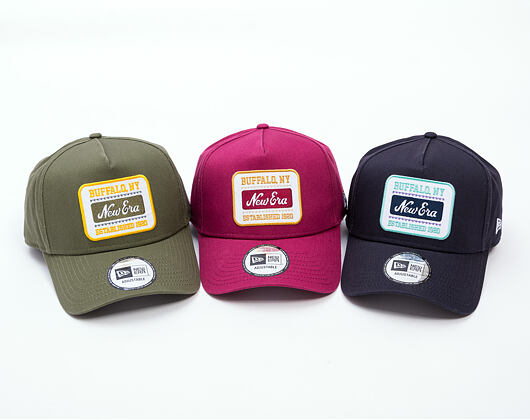 Kšiltovka New Era - Branded Washed Patch 9FORTY A-Frame - Cherry