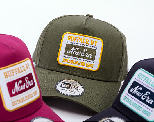 Kšiltovka New Era - Branded Washed Patch 9FORTY A-Frame - New Olive