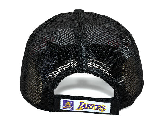 Kšiltovka New Era - NBA Homefield Trucker 9FORTY - LA Lakers - Black / Grey
