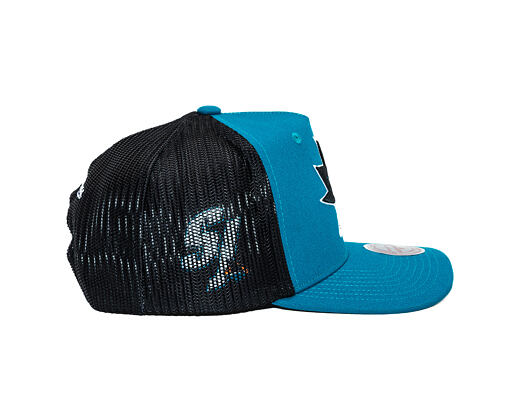 Kšiltovka Mitchell & Ness - NHL Tremor Trucker - San Jose Sharks - Teal
