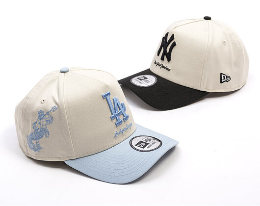 Kšiltovka New Era - MLB Mythical 9FORTY A-Frame - LA Dodgers - Ivory / Blue
