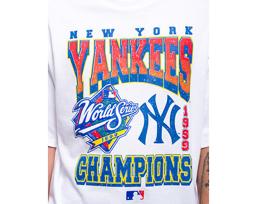 Triko New Era - MLB World Series Oversized Tee - NY Yankees - White