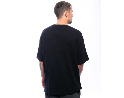Triko New Era - Branded Waffle Oversized Tee - Black