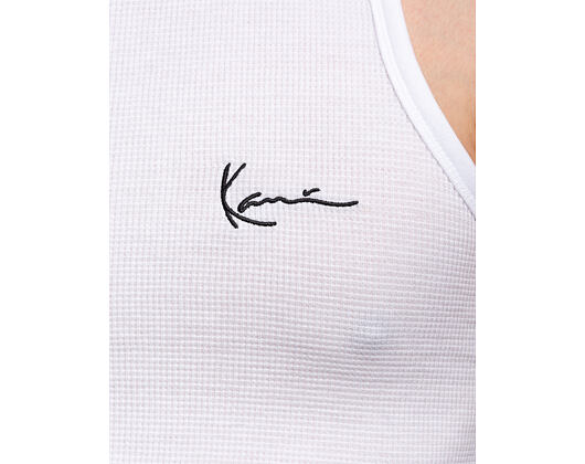 Nátělník Karl Kani - Chest Signature Essential Waffle Tanktop - White