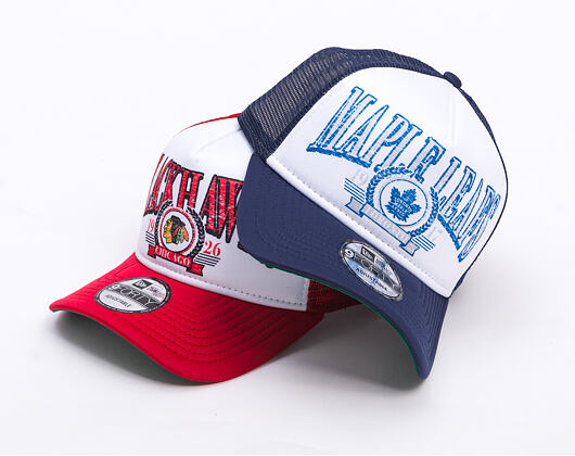 Kšiltovka New Era -  9FORTY A-Frame NHL Distressed - Toronto Maple Leafs - Team Color