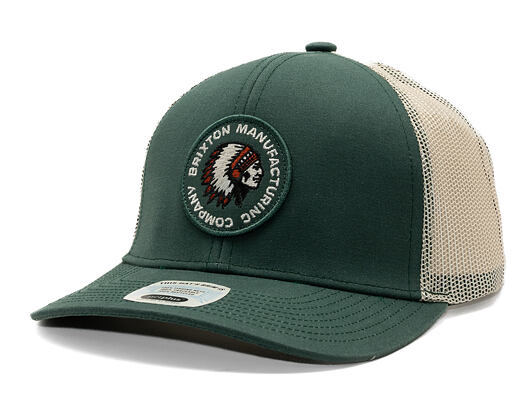 Kšiltovka Brixton - Rival Stamp X Mp Mesh Cap - Silver Pine/Off White