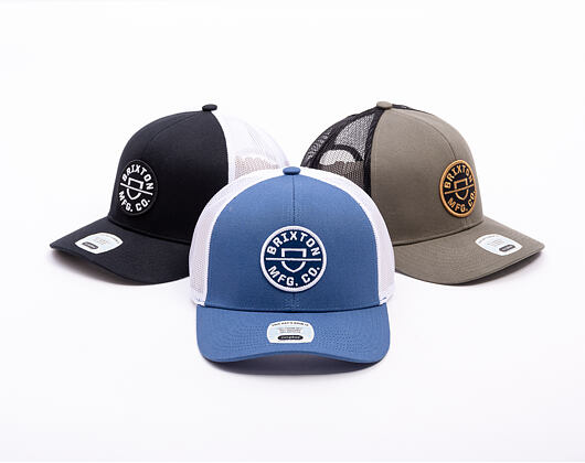 Kšiltovka Brixton - Crest X Mp Mesh Cap - Joe Blue/White
