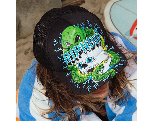 Kšiltovka Rip N Dip - Skull And Bones Trucker Hat Black
