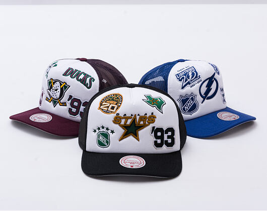 Kšiltovka Mitchell & Ness - Gridlock Trucker Vntg - Dallas Stars - White
