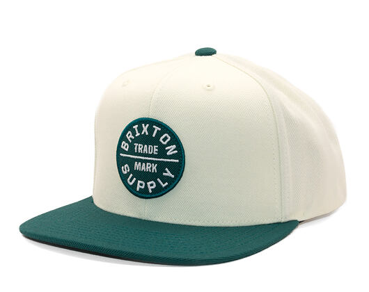 Kšiltovka Brixton - Oath Iii Snapback - Off White/Night Sage