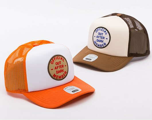Kšiltovka Brixton - Out After Dark Np Hp Trucker H - Tangerine/Off White