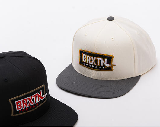 Kšiltovka Brixton - Lightning Mp Snpk - Off White/Charcoal