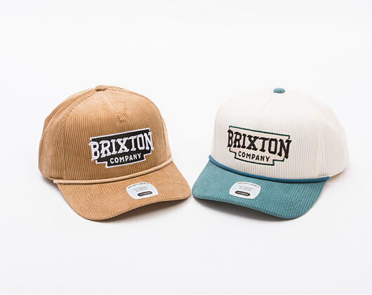 Kšiltovka Brixton - Pierson C Np Mp Snpk - Night Sage/Off White Corduroy