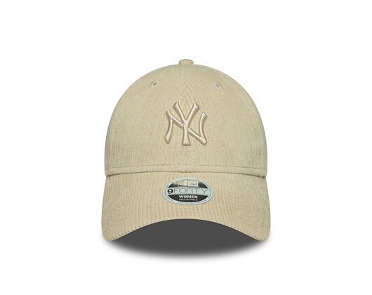 Dámská Kšiltovka New Era - MLB Cord 9FORTY - NY Yankees - Stone
