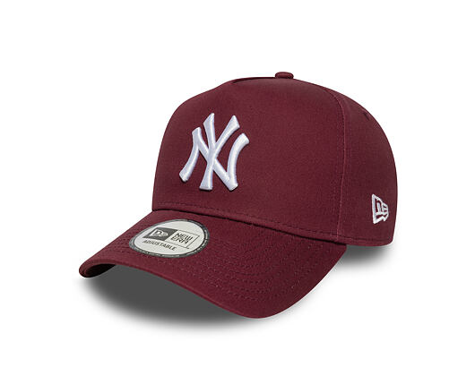 Kšiltovka New Era - MLB League Essential 9FORTY A-Frame - NY Yankees - Burgundy / White