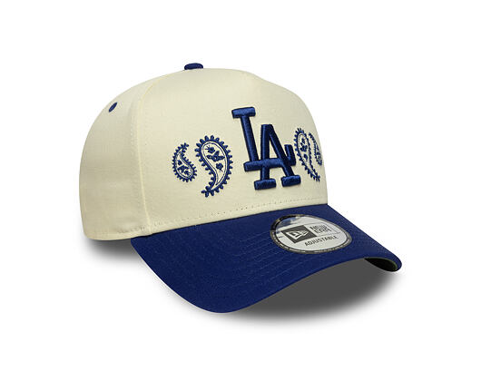 Kšiltovka New Era - MLB Paisley Bandana 9FORTY A-Frame - LA Dodgers - Cream / Dark Royal