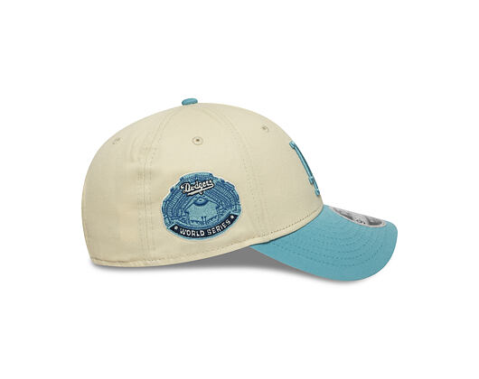 Kšiltovka New Era - MLB WS Patch Retro 9FORTY M-CROWN - LA Dodgers - Cream / Blue