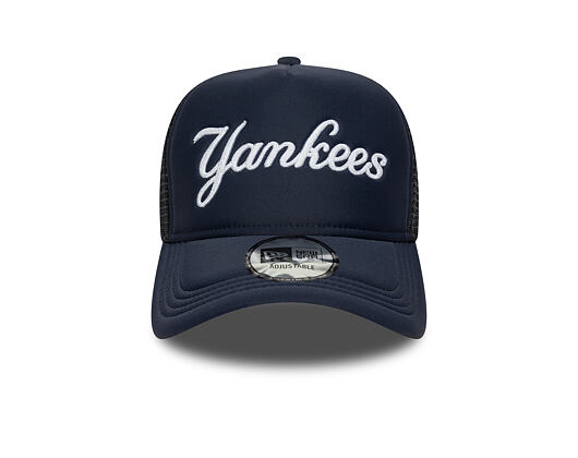 Kšiltovka New Era - MLB Foam Script 9FORTY Trucker - NY Yankees - Navy