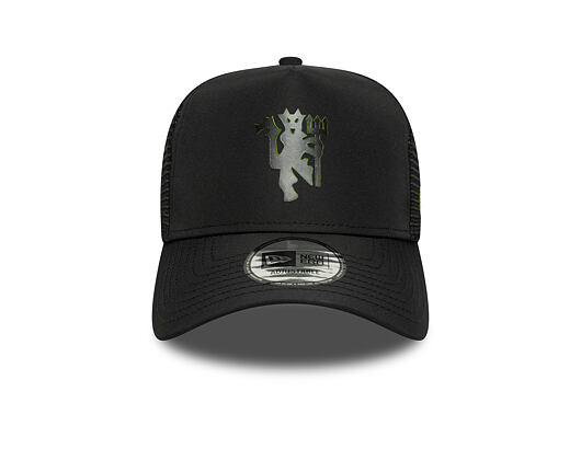Kšiltovka New Era - Keyline 9FORTY Trucker - Manchester United FC - Black / Upright Yellow