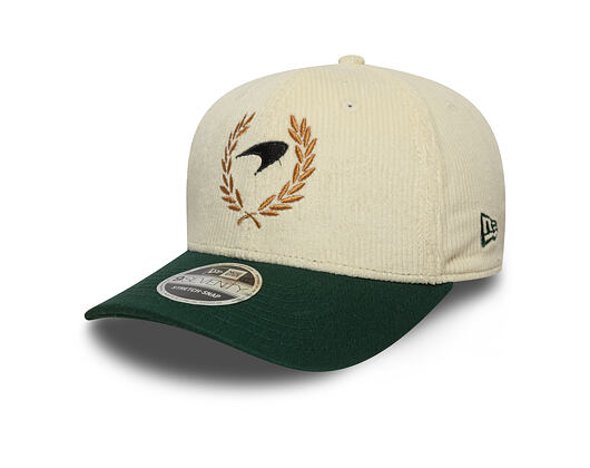 Kšiltovka New Era - F1 Seasonal Cord 9SEVENTY Stretch-Snap - McLaren Racing - Cream / Dark Green