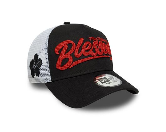 Kšiltovka New Era - UFC MMA Max Holloway - Blessed 9FORTY Trucker - Black / Scarlet